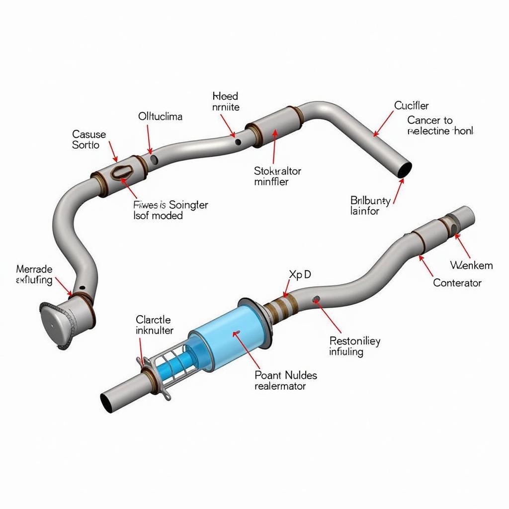 BMW M3 Stock Exhaust System Diagram