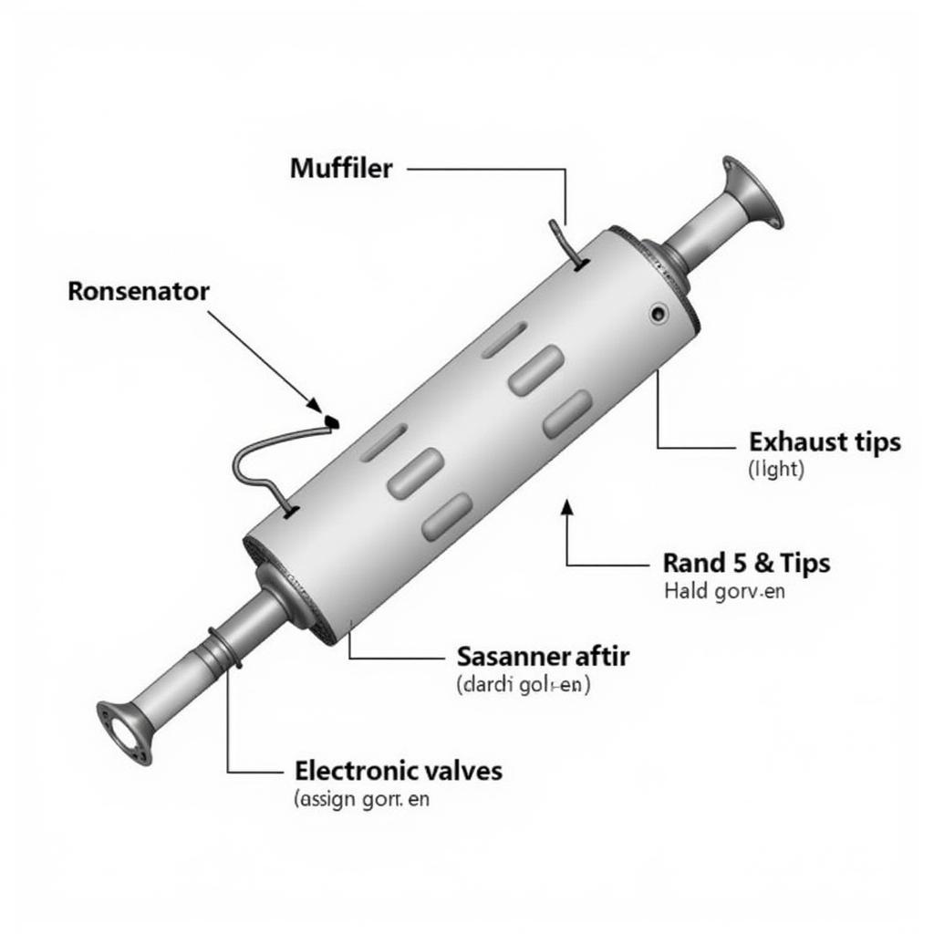 BMW M340i Exhaust System Diagram