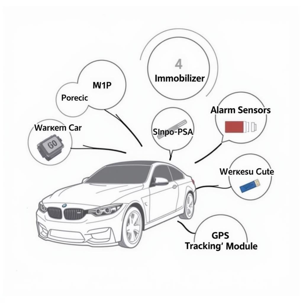 BMW M4 Anti-theft System Diagram