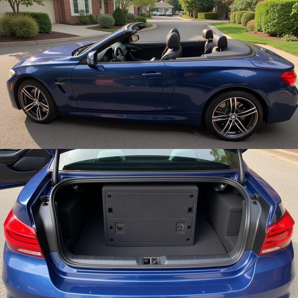 BMW M4 Convertible Subwoofer Installation