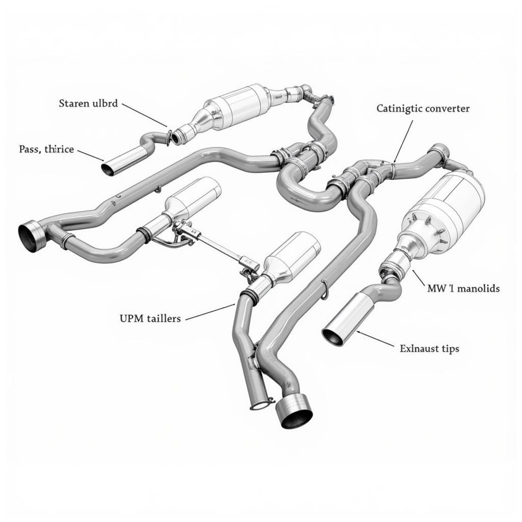 BMW M5 E60 Exhaust System Diagram