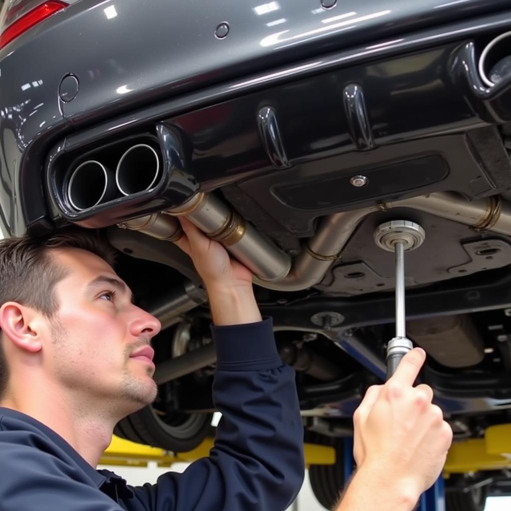 Inspecting the BMW M5 Exhaust System for Leaks and Damage