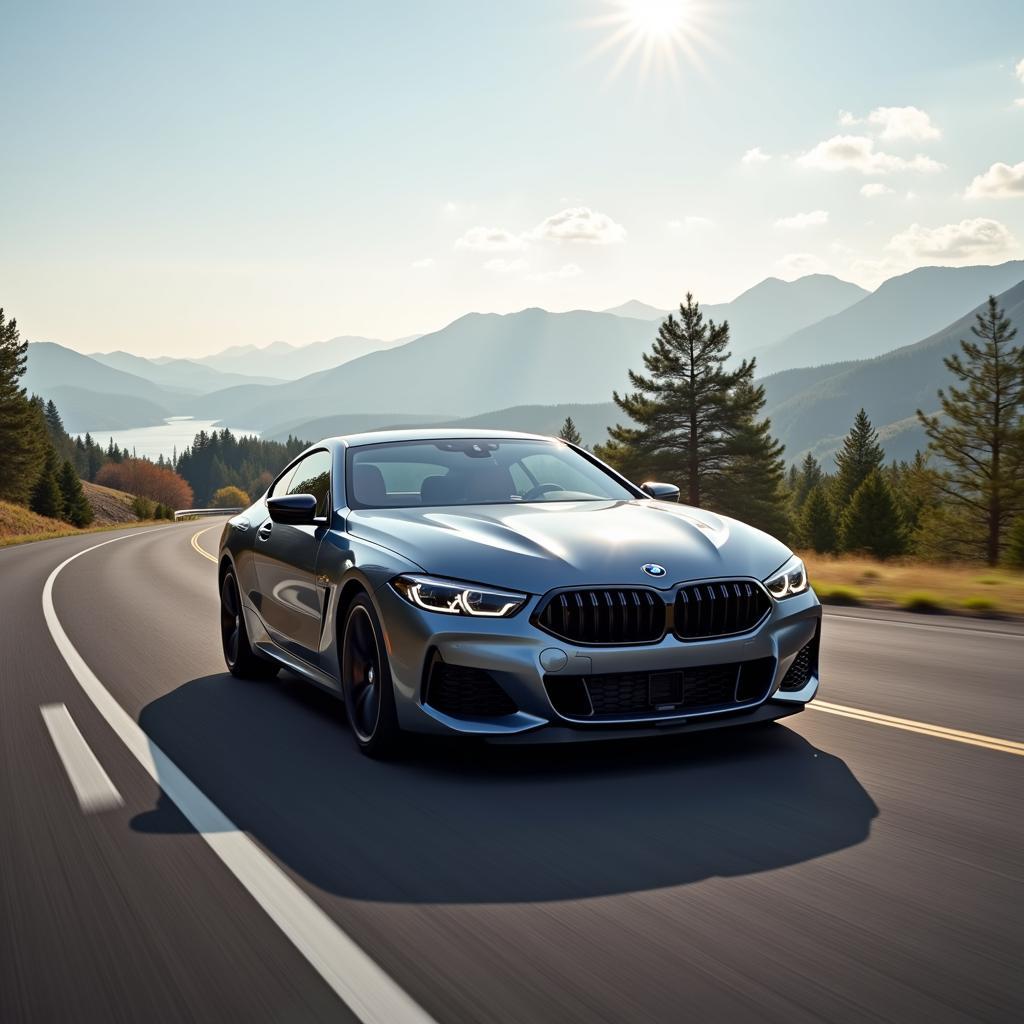 BMW M8 on the Road