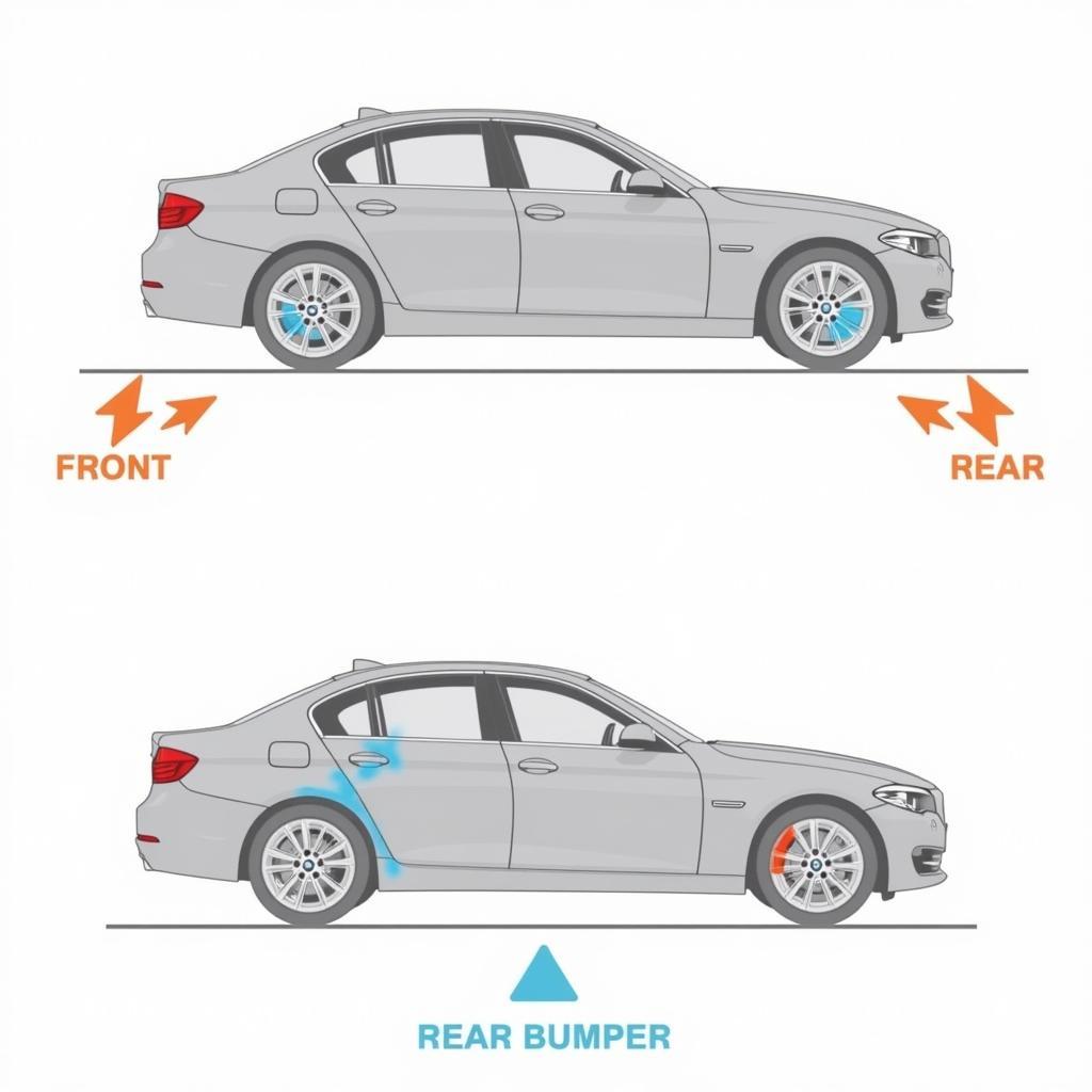 BMW Parking Sensor Location Diagram