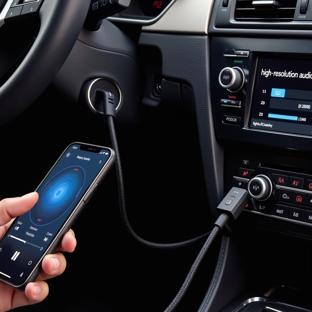 Connecting a Phone to a BMW's USB Port for High-Resolution Audio Playback