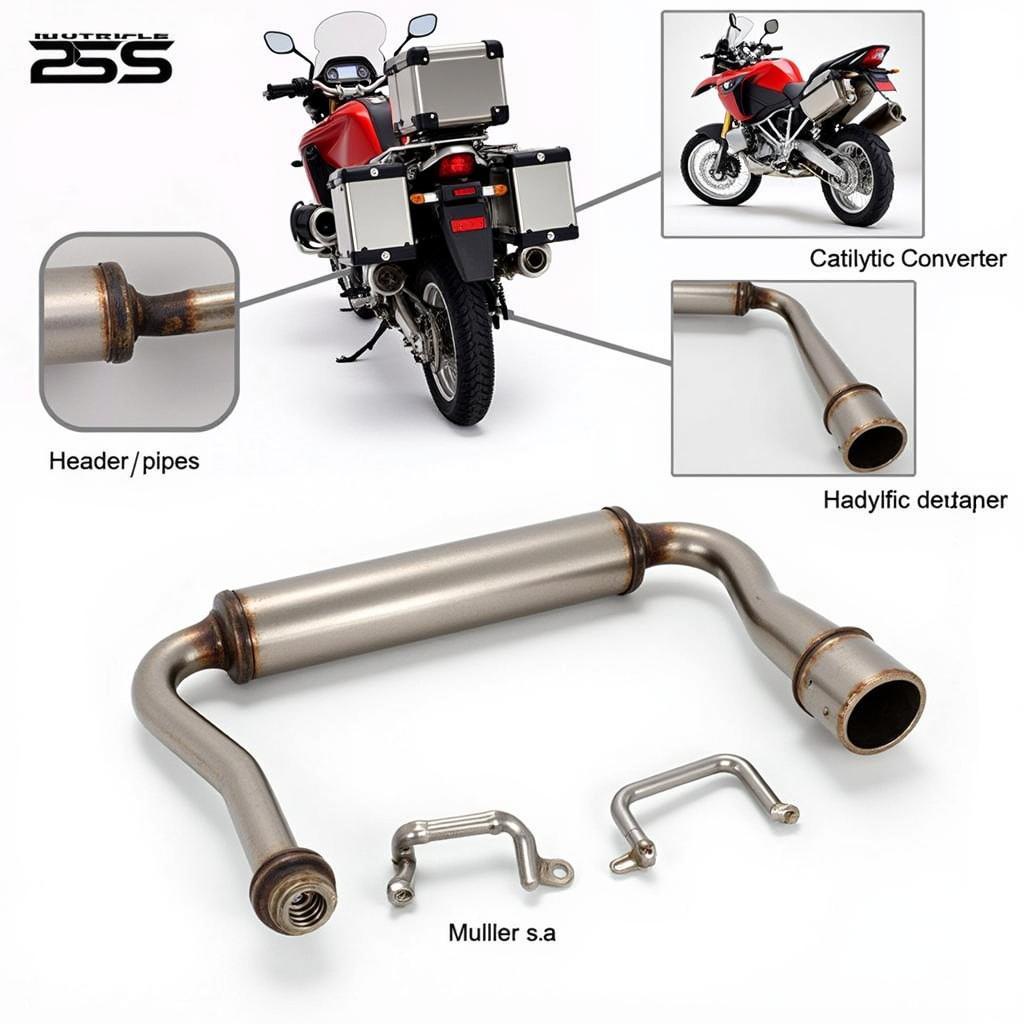 BMW R1200GS Stock Exhaust System