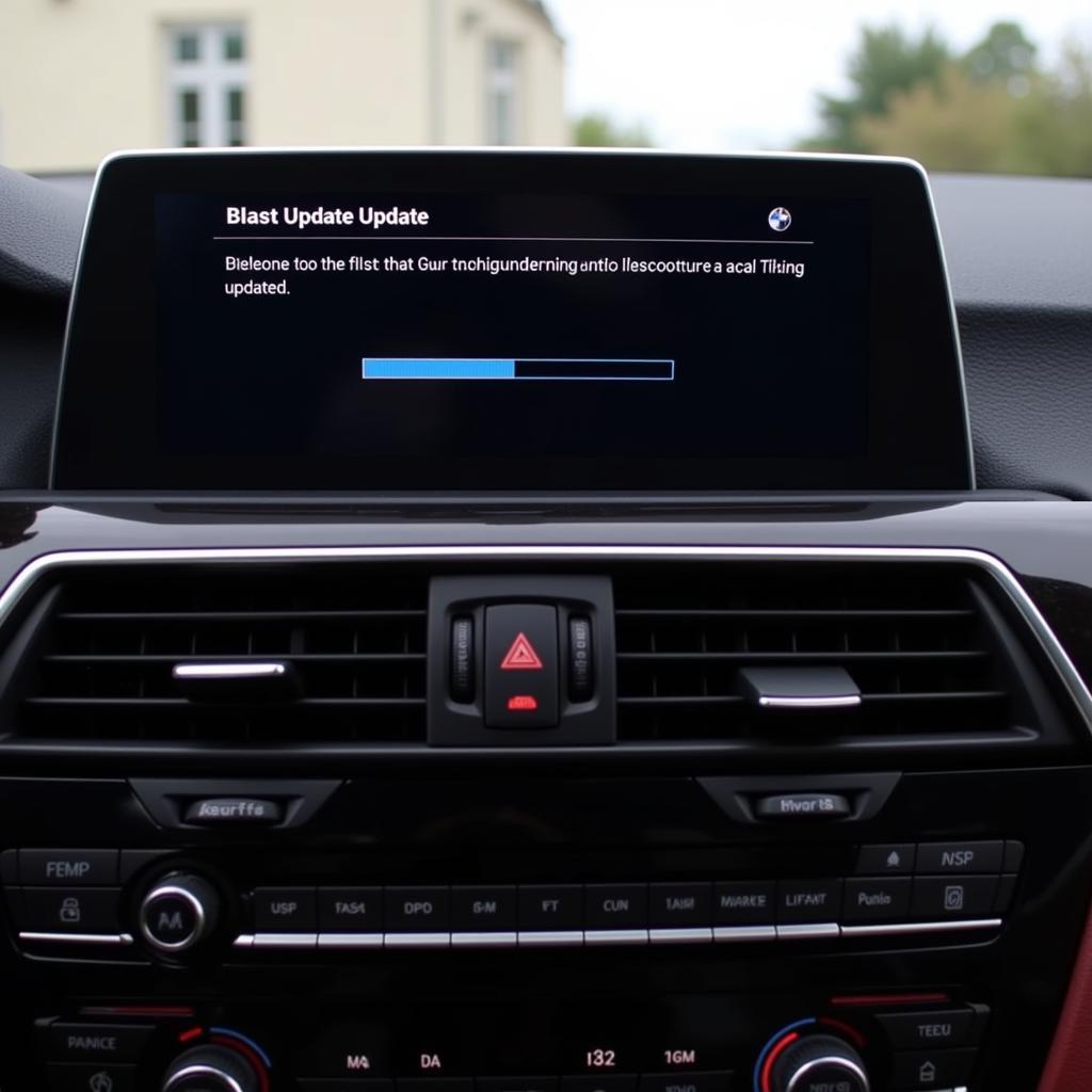 BMW Software Update Bluetooth Audio Connection Screen