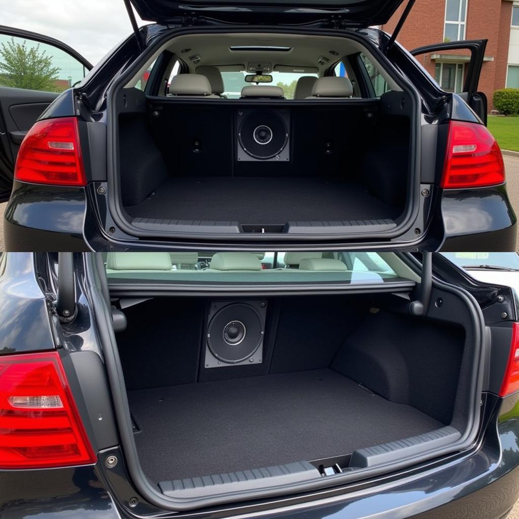 Upgraded BMW Audio System with Subwoofer