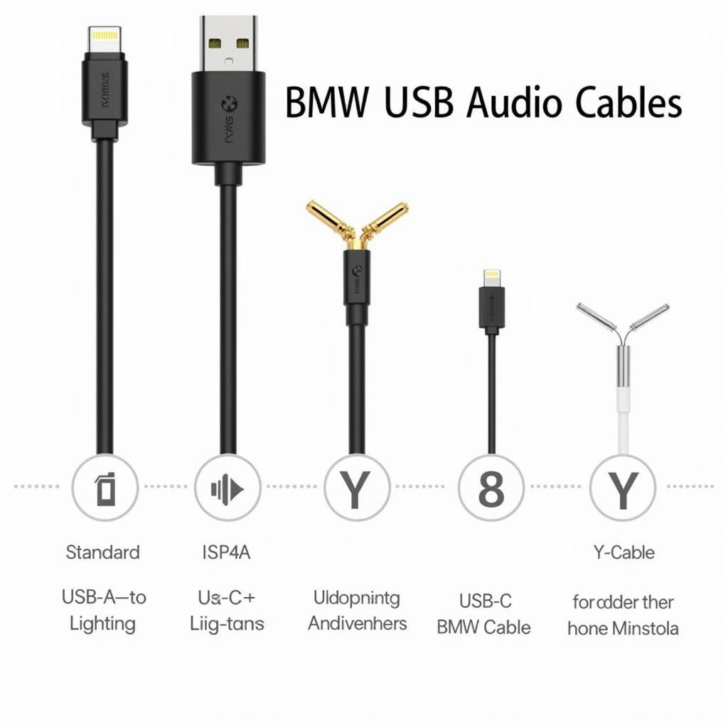 Different BMW USB Audio Cable Types