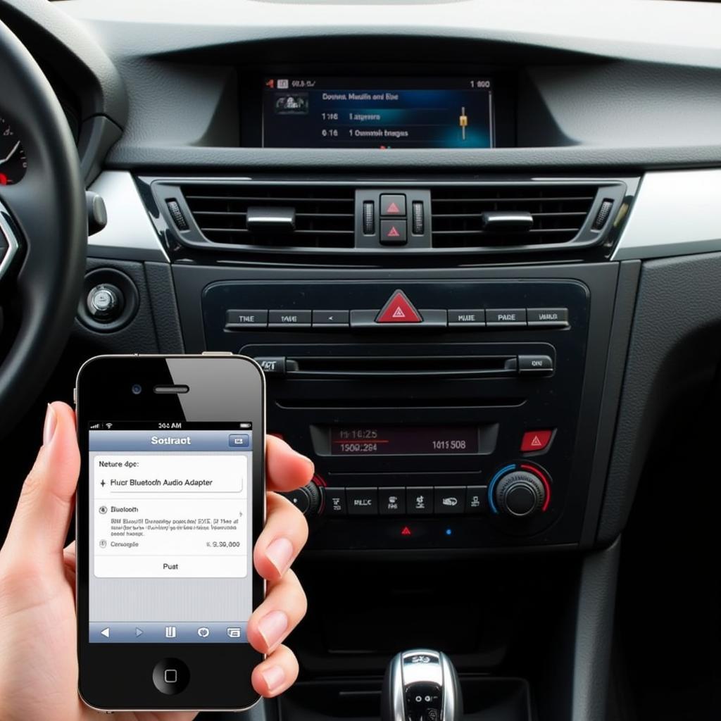 Pairing a Smartphone with a Bluetooth Audio Adapter in a 2014 BMW X1