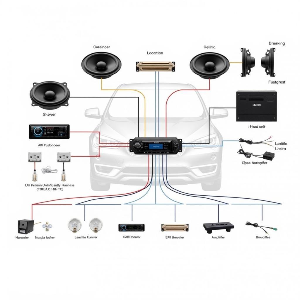 BMW X1 HiFi Sound System Components