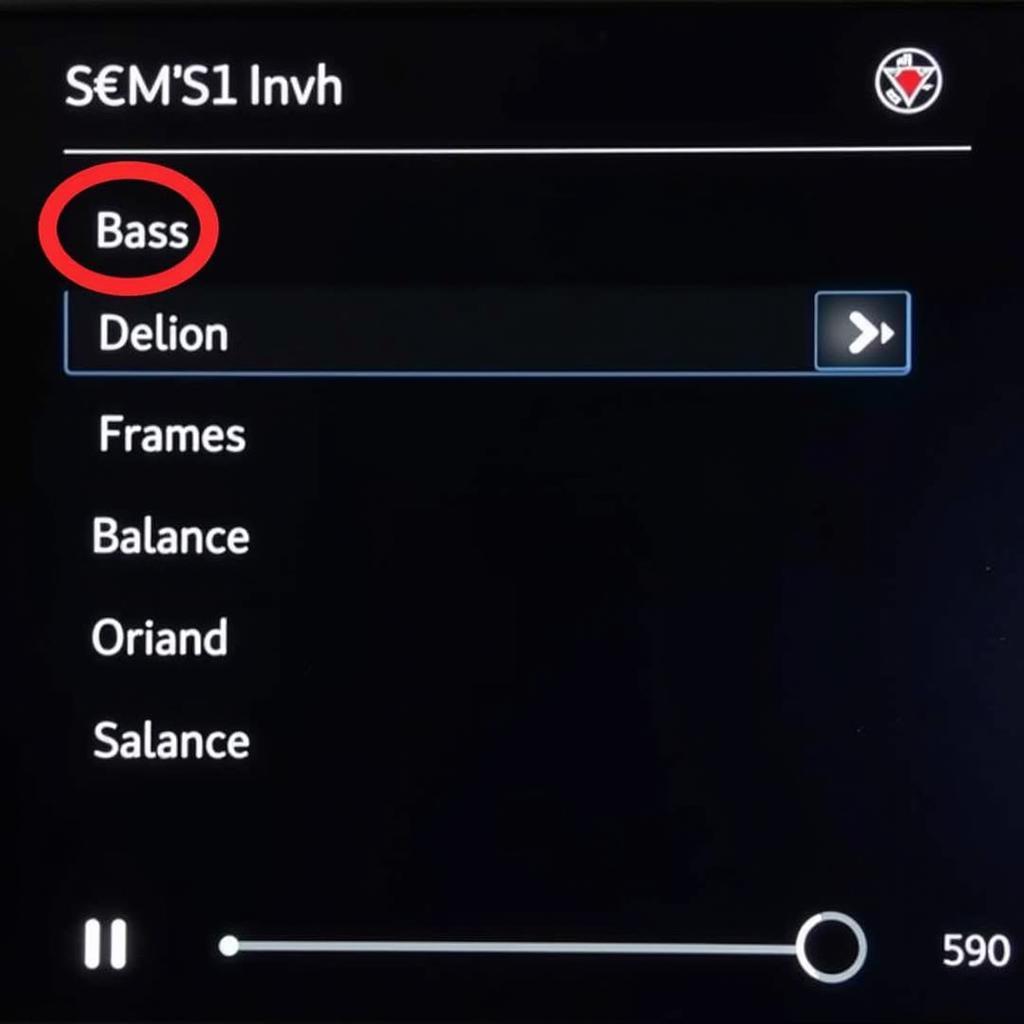 2022 BMW X3 Audio Settings Menu