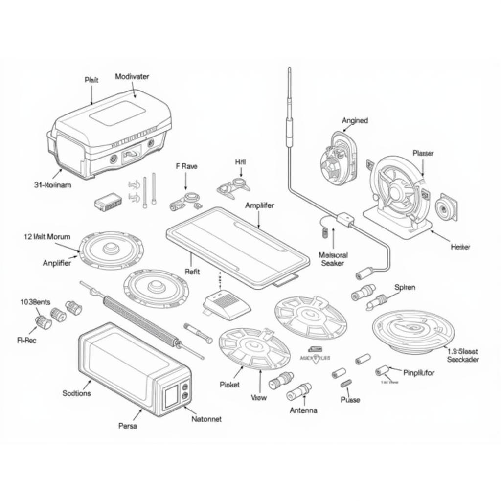 BMW X3 E83 Audio System Components Diagram