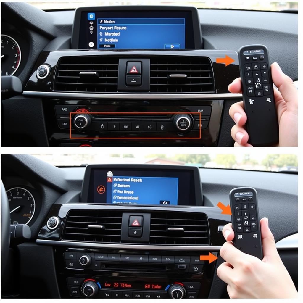 Resetting the iDrive System in a BMW X3 to fix Bluetooth Audio Problems