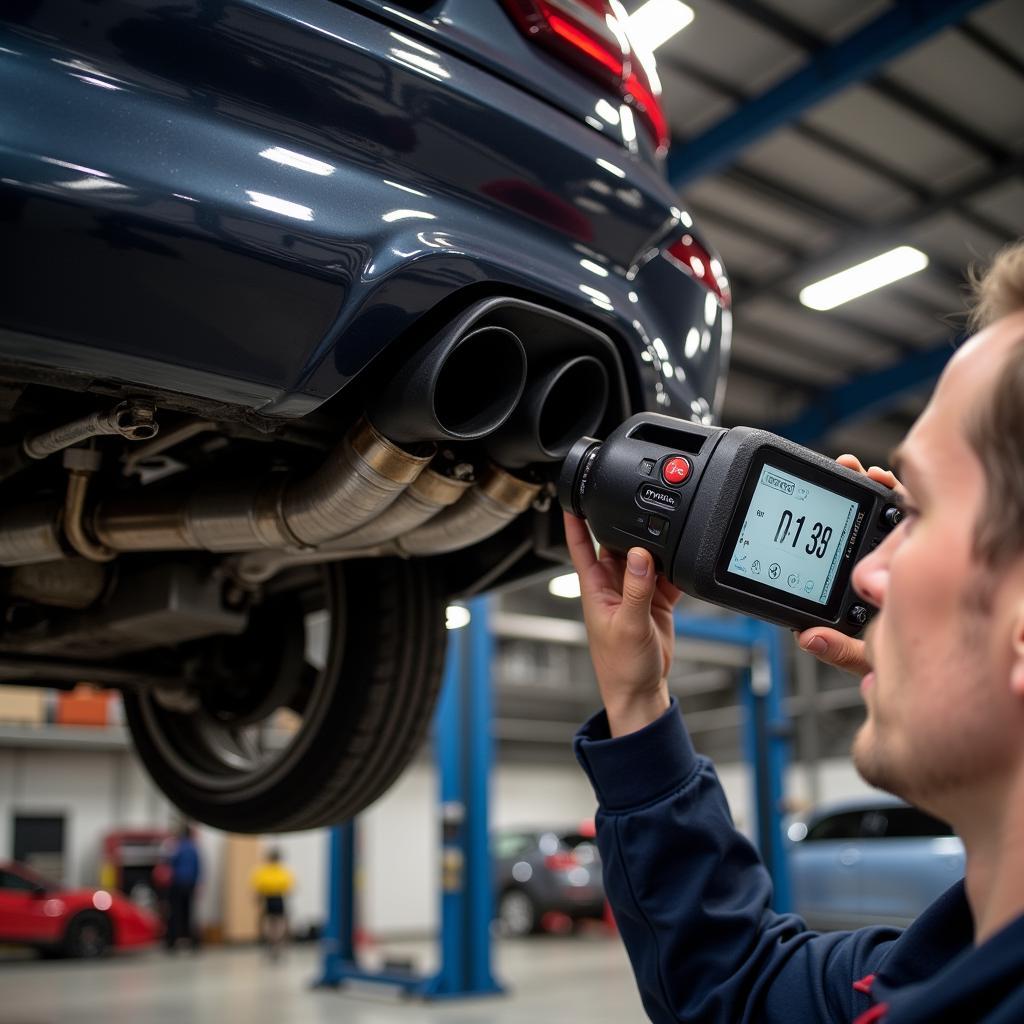 BMW X5 50i Exhaust Leak Detection