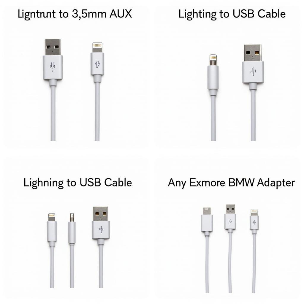 Different Audio Cables for BMW X5