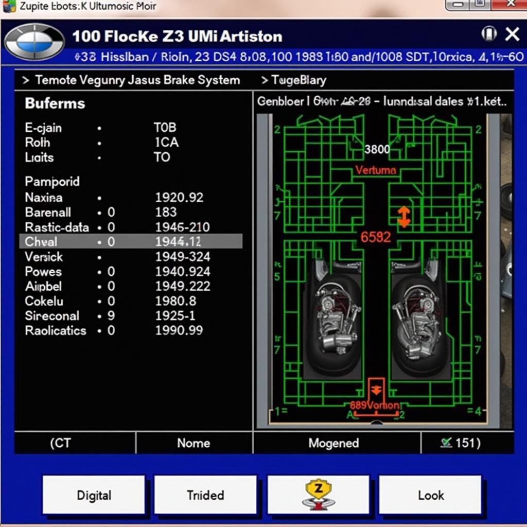 1998 BMW Z3 Remote Diagnostics Software Interface