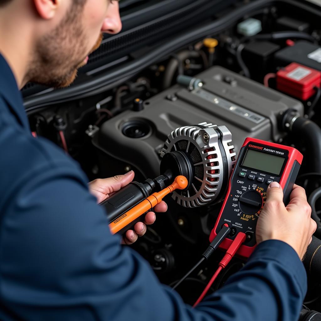 Car Battery and Alternator Inspection