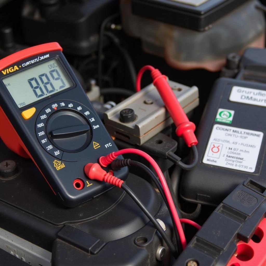 Testing for Parasitic Draw in a Car Battery