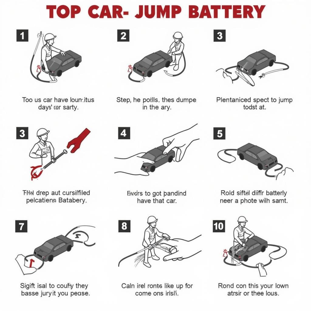 Car Battery Jump Start Procedure