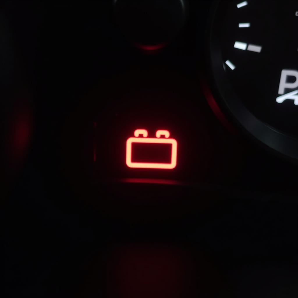 Car Battery Red Light on Dashboard