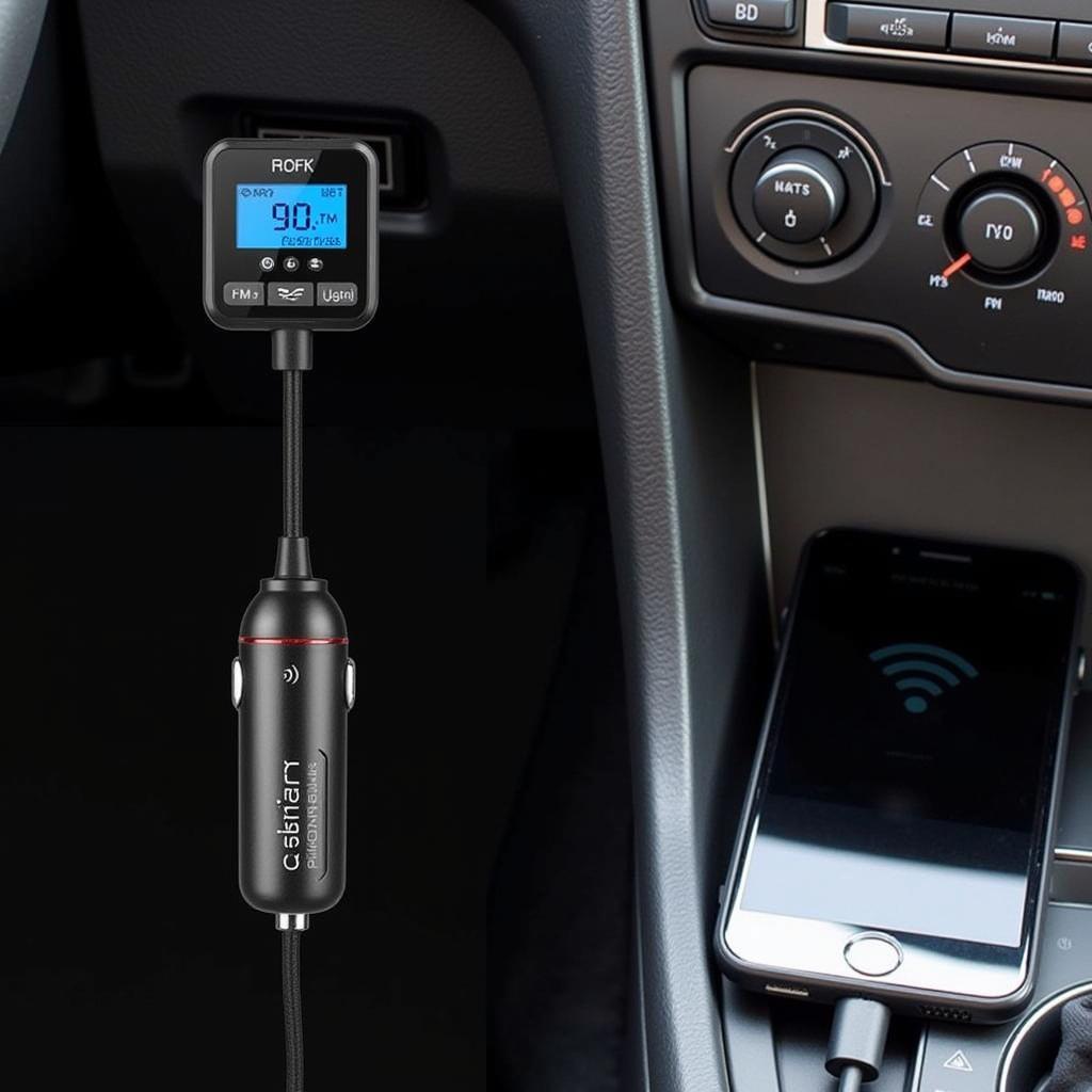 Bluetooth FM Transmitter in a Car