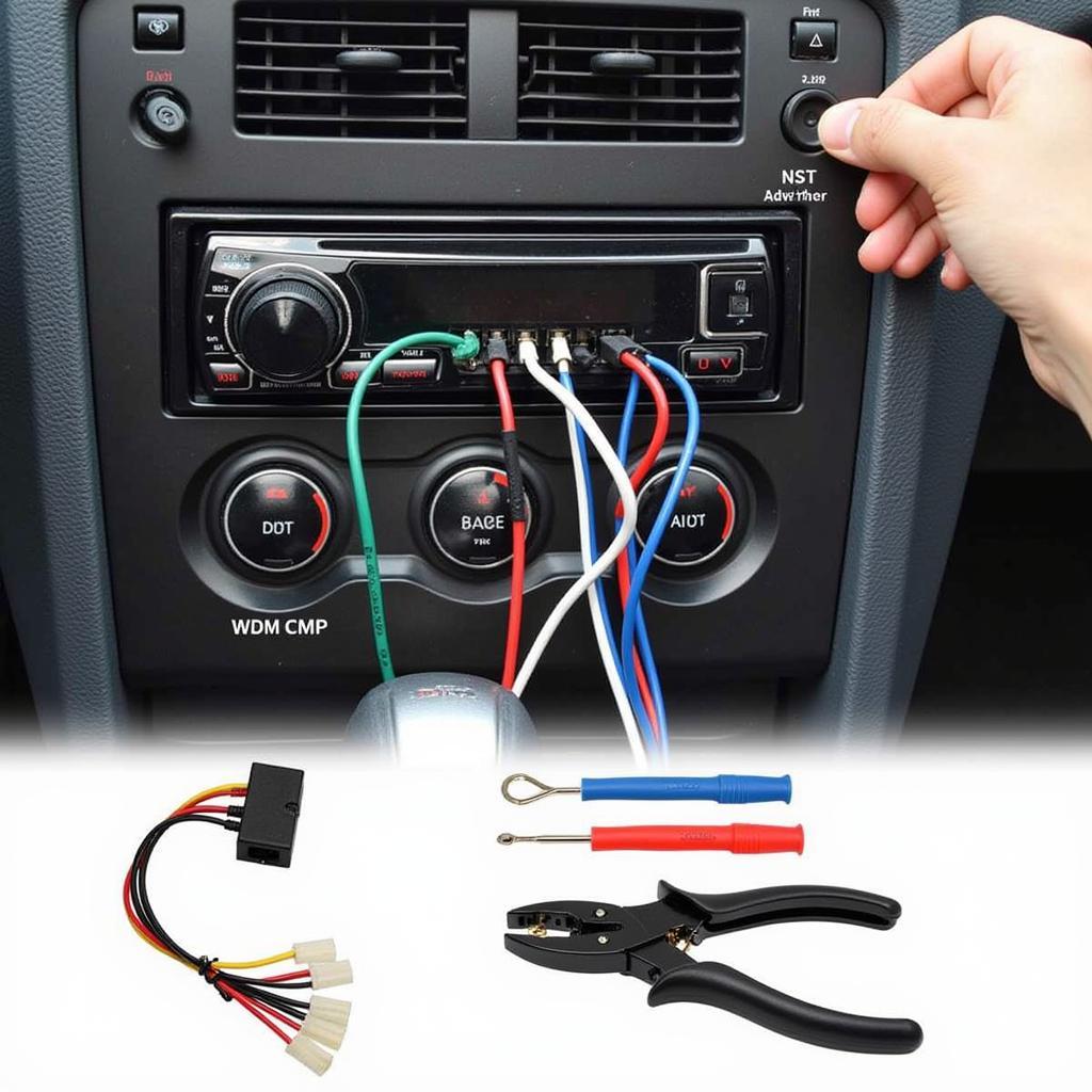 Installing an aftermarket AUX input adapter to a car radio