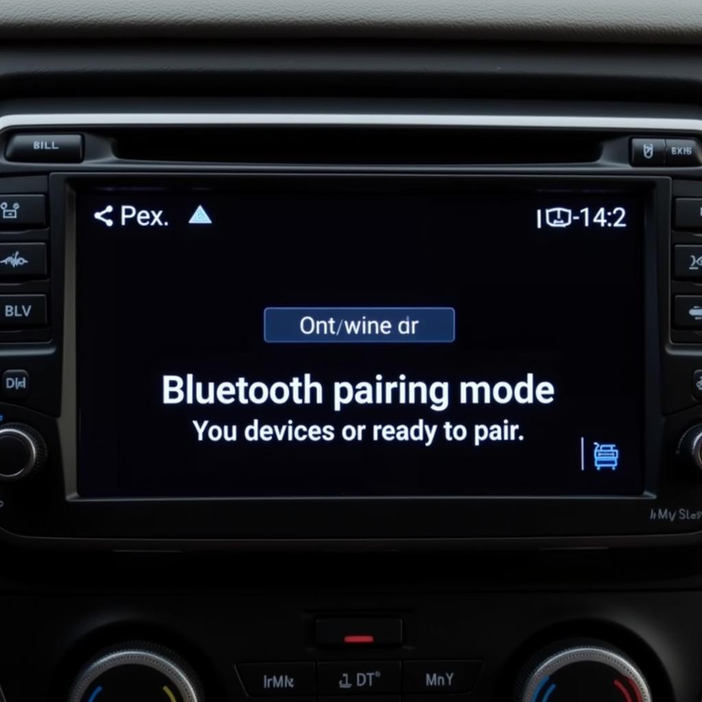 Activating Bluetooth Pairing Mode on a Car Radio