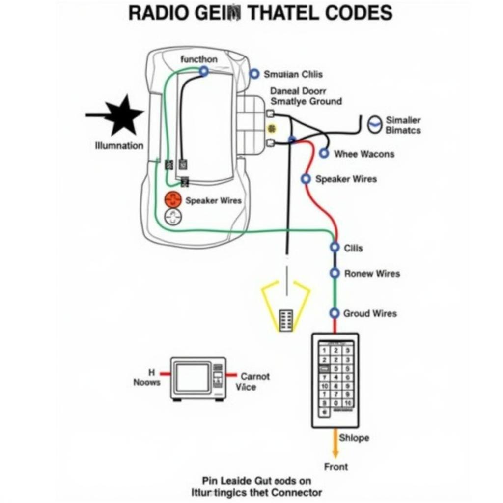 Car Radio Wiring Color Codes Diagram