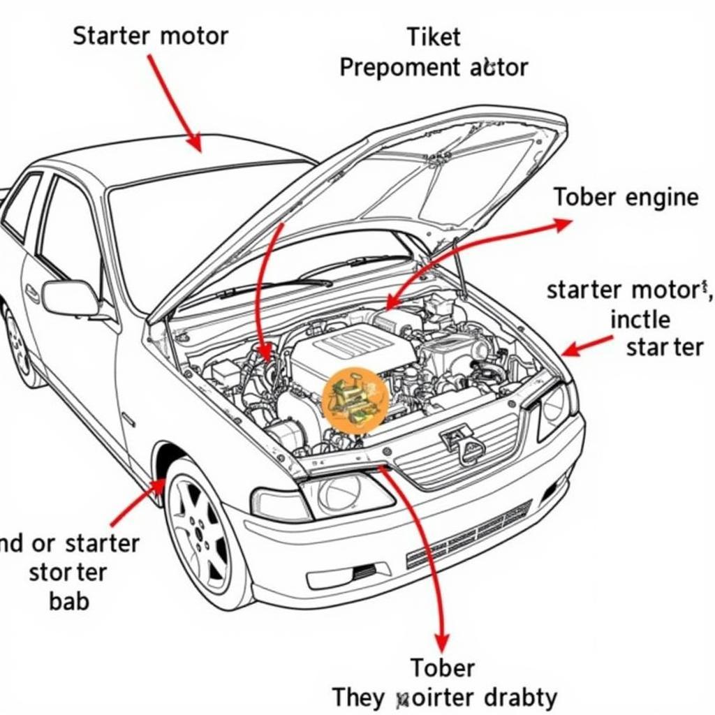 Car Starter Motor Location