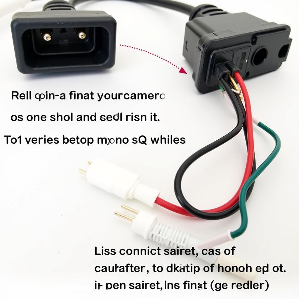 Cared Radio Rear View Camera Wiring Connector