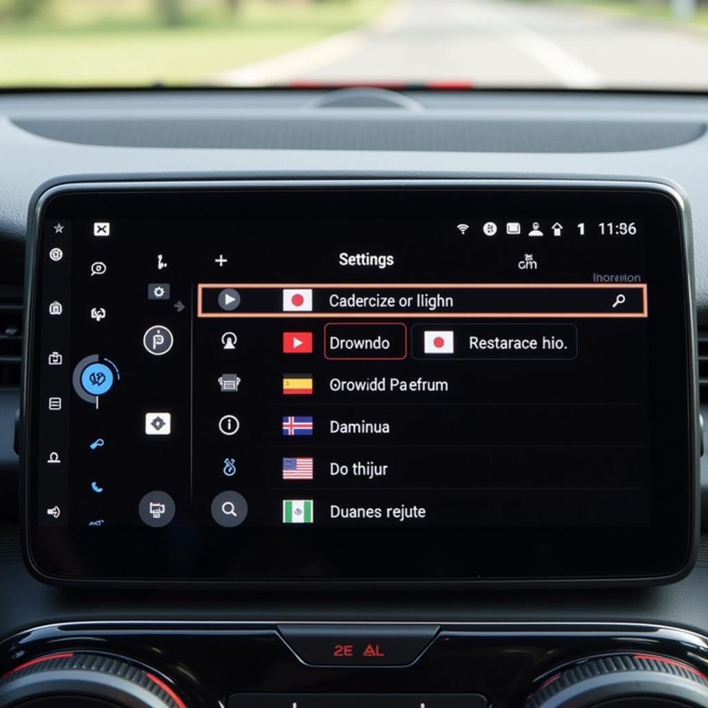 Accessing Language Settings on T10 Car Radio