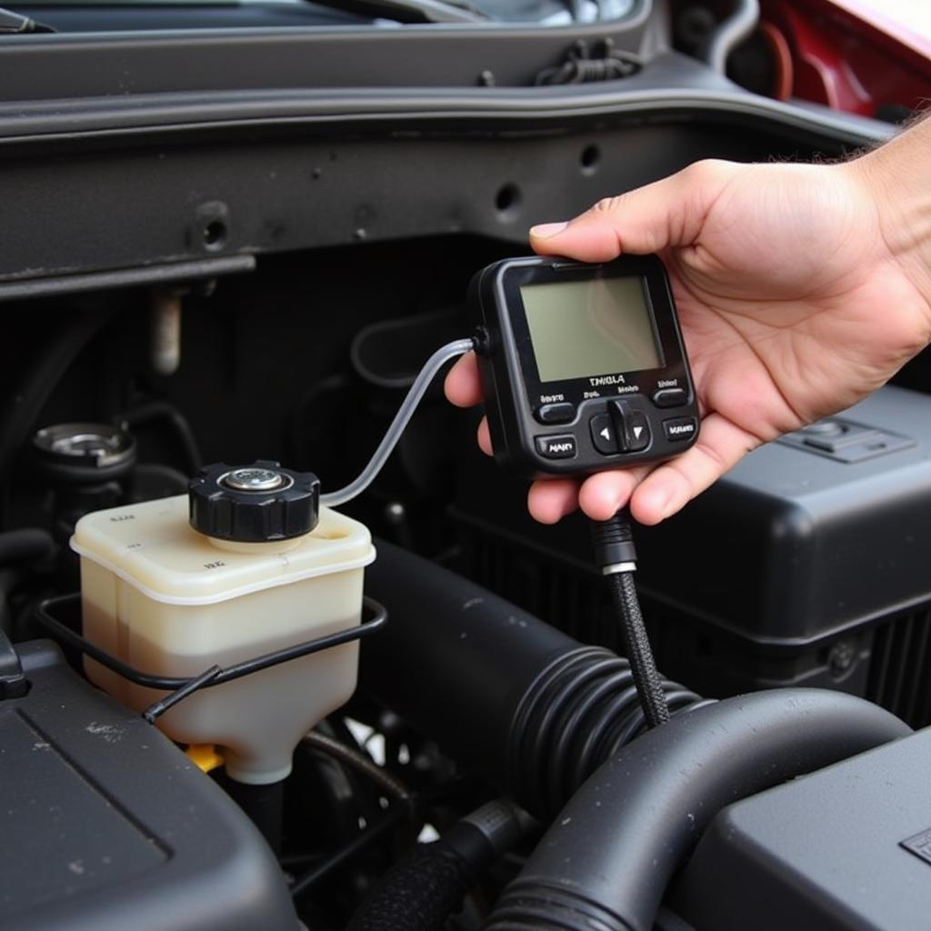 Checking Brake Fluid in a Toyota Tacoma