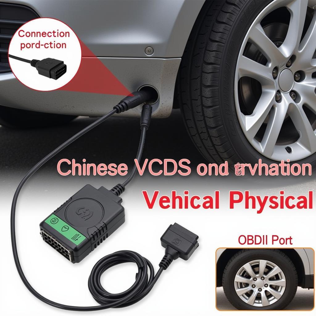 Connecting Chinese VCDS Cable to Vehicle OBD-II Port