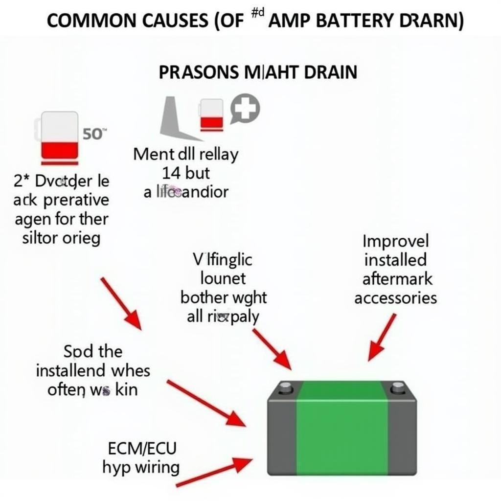 Common causes of a 4 amp battery drain