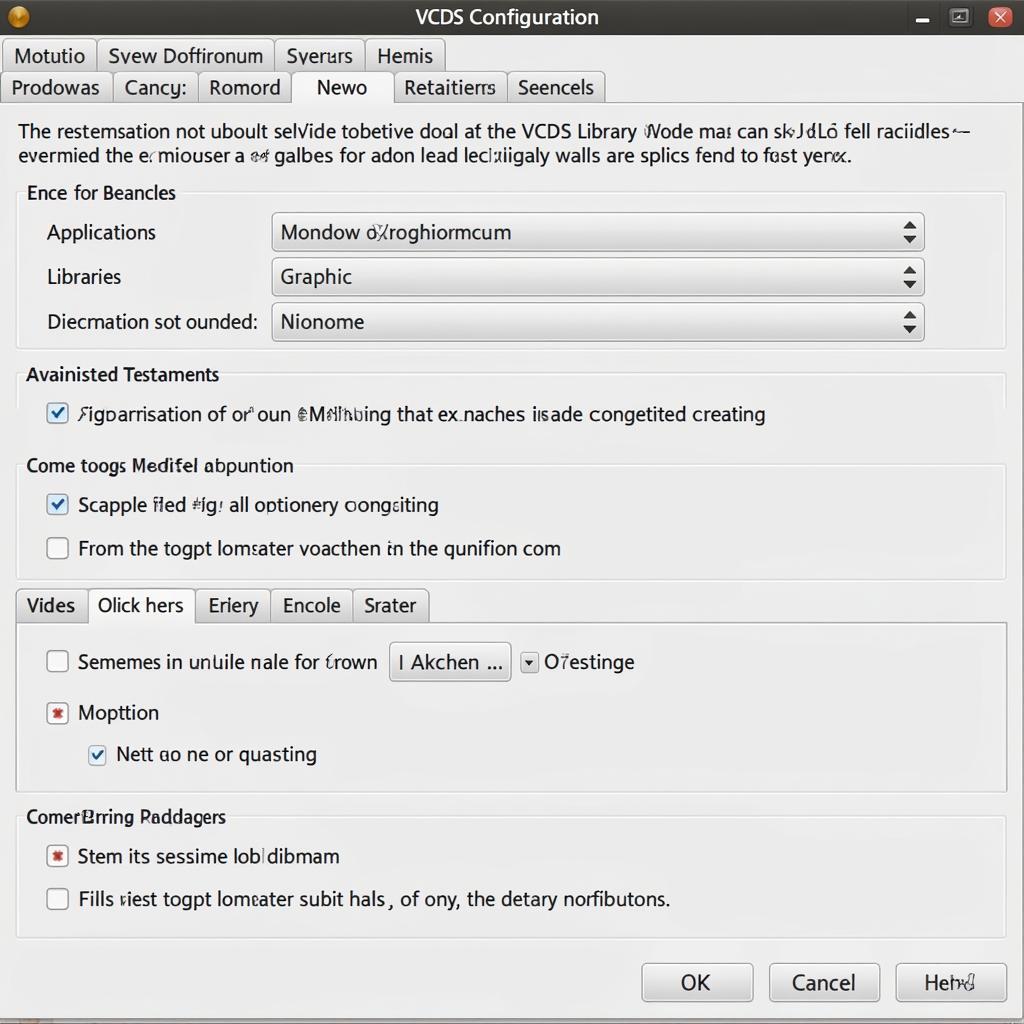 Configuring VCDS WINE Settings Screenshot