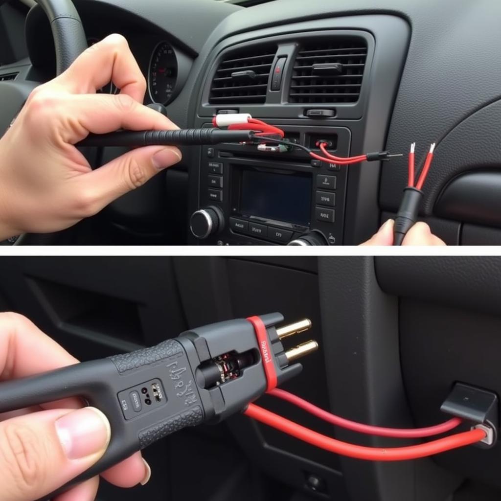 Connecting Radio Harness with Crimp Connectors