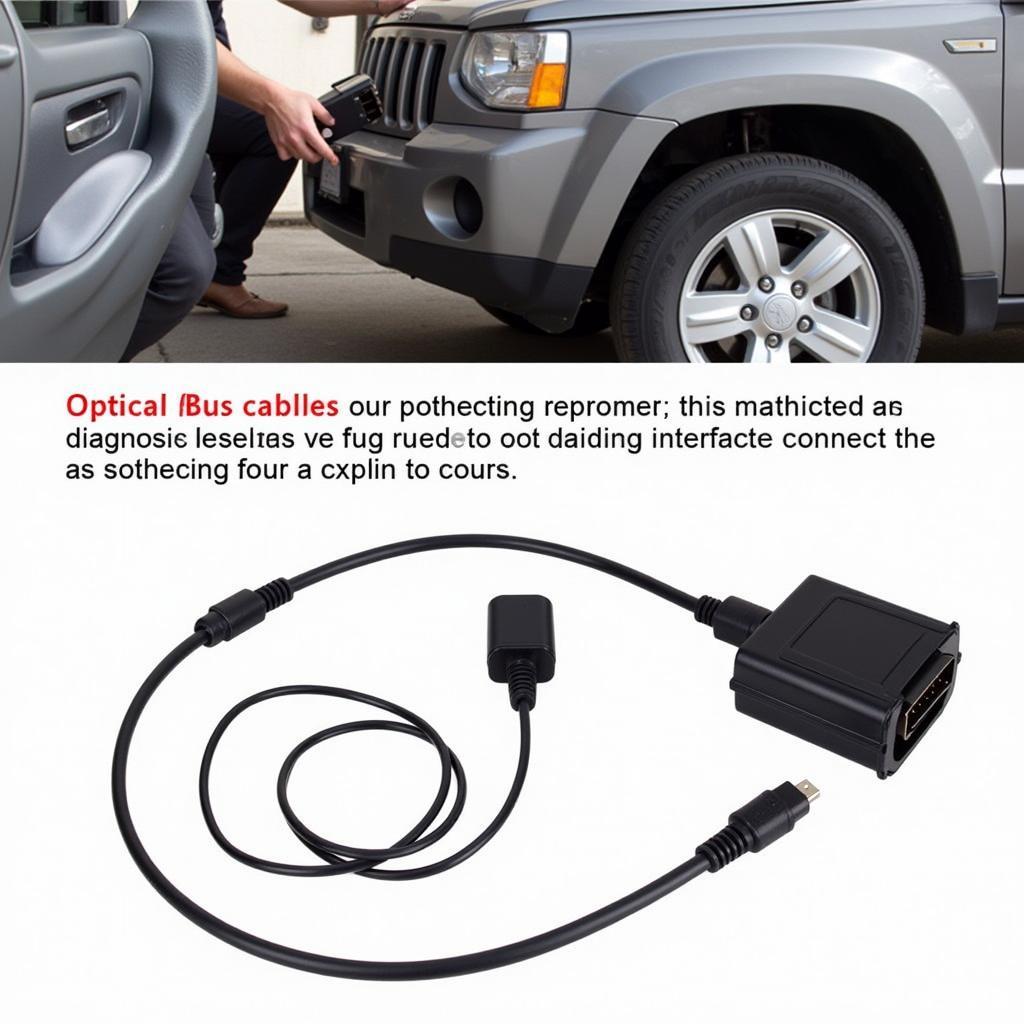 Connecting the VCDS Optical Interface to Vehicle Diagnostic Port