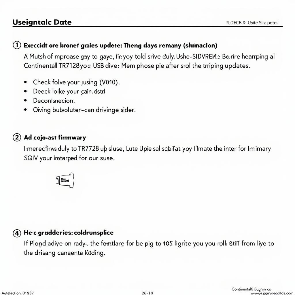 Continental TR7412UB OR Firmware Update Process