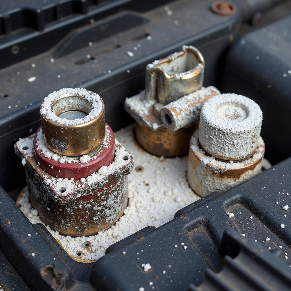 Corroded Car Battery Terminals