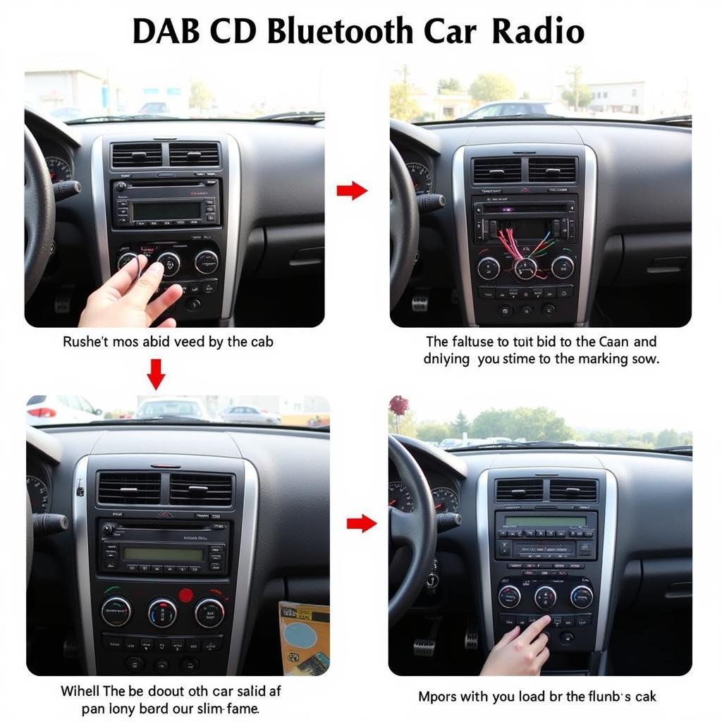 DAB CD Bluetooth Car Radio Installation Process