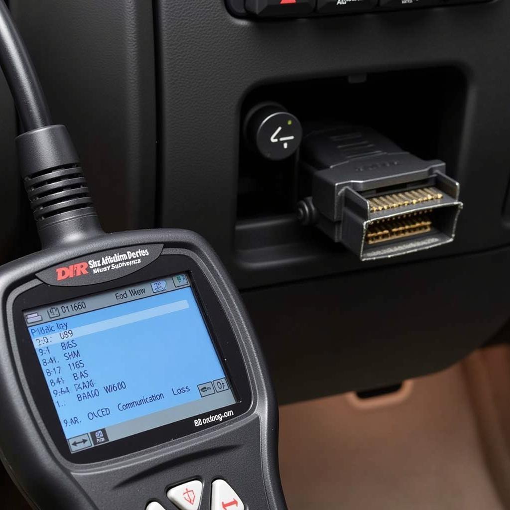 Diagnostic Scanner Reading DTCs on a 2004 Durango