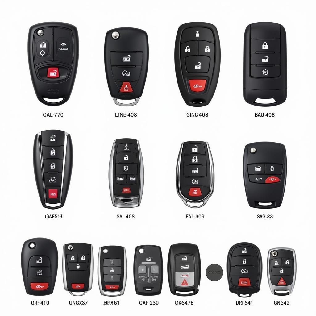 Different Car Key Fobs