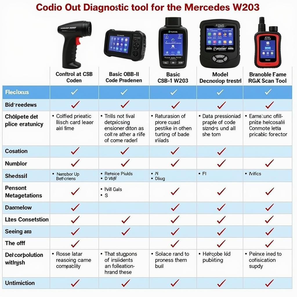 Various Mercedes W203 Diagnostic Tools Available