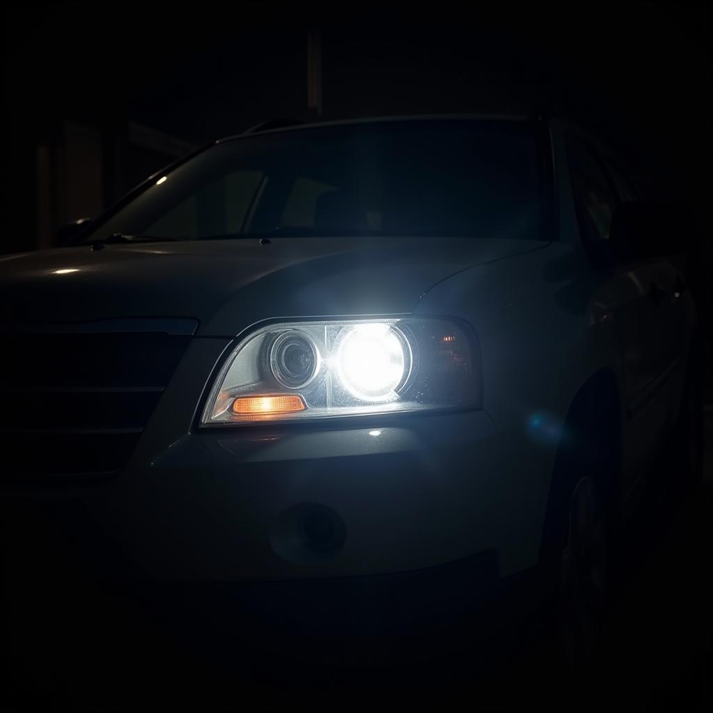 Dim Headlights Indicate a Weak Car Battery