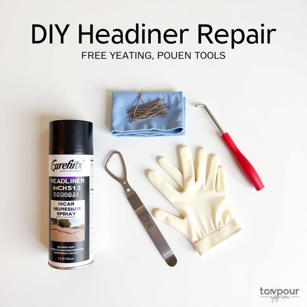 Tools and Materials for DIY Headliner Repair