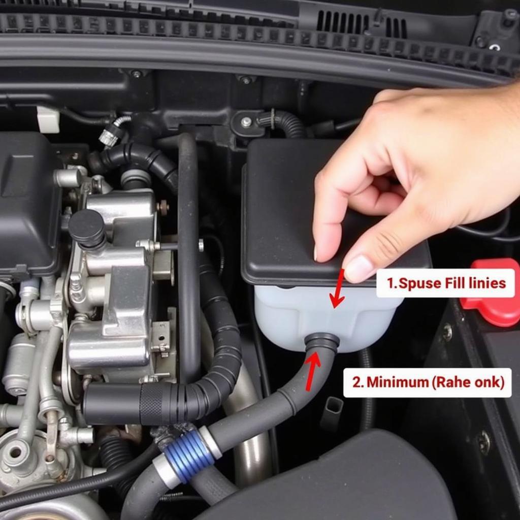 Checking the Brake Fluid Reservoir in an F150