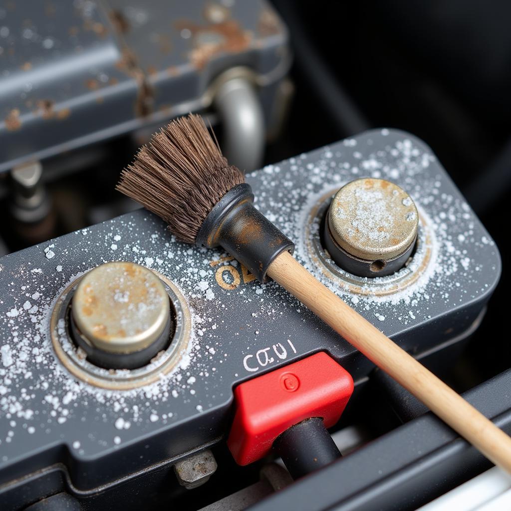 Fiat 500 Corroded Battery Terminals