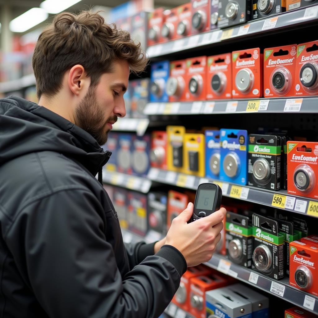 Finding Key Fob Batteries in a Retail Store