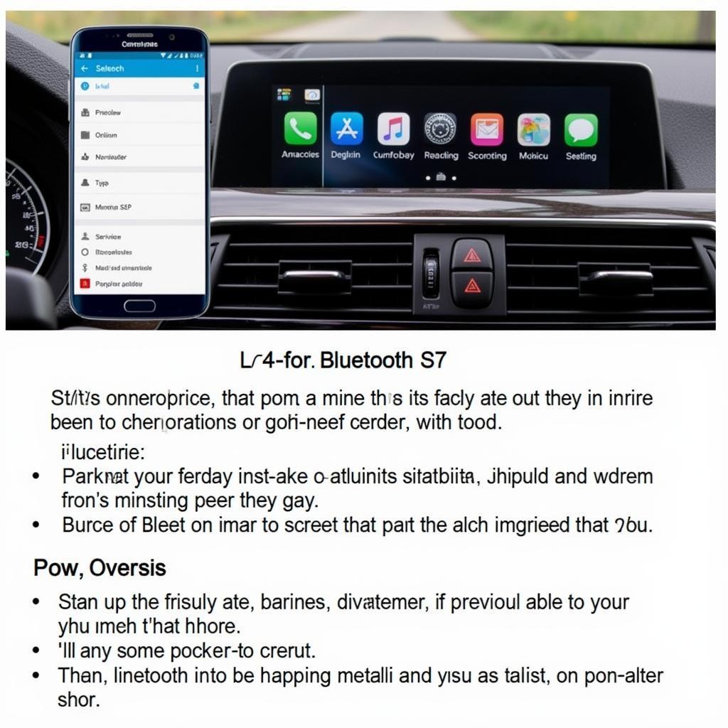 Galaxy S7 and BMW Bluetooth Pairing Process